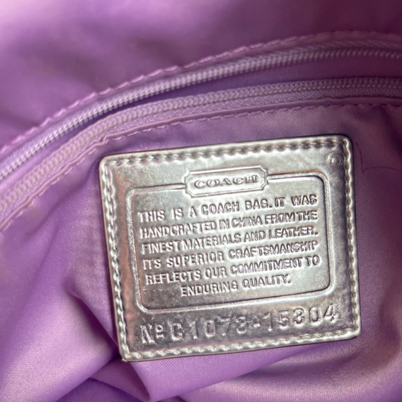 Coach purse rare find poppy label coach purse coach bag - Picture 3 of 13